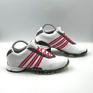 Adidas Women’s White/Pink Leather Golf Shoes – Breast Cancer Awareness Colorway